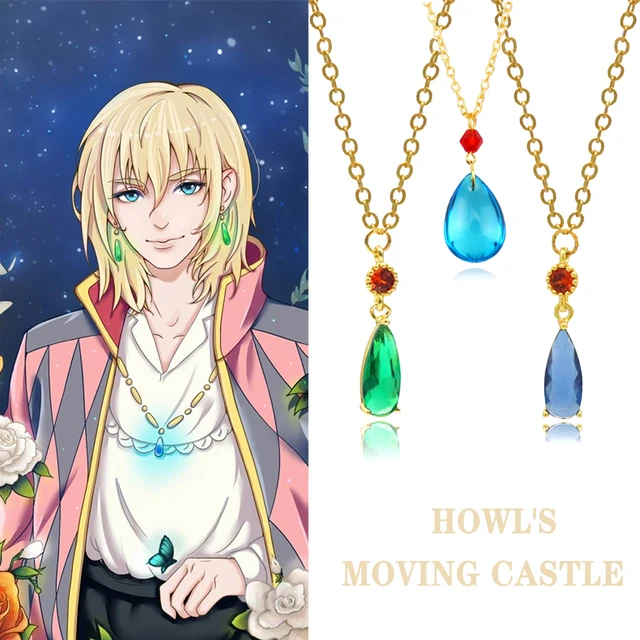 Howls Moving Castle Inspired Necklace Anime Cosplay Necklace Crystal Pendant  - Walmart.com