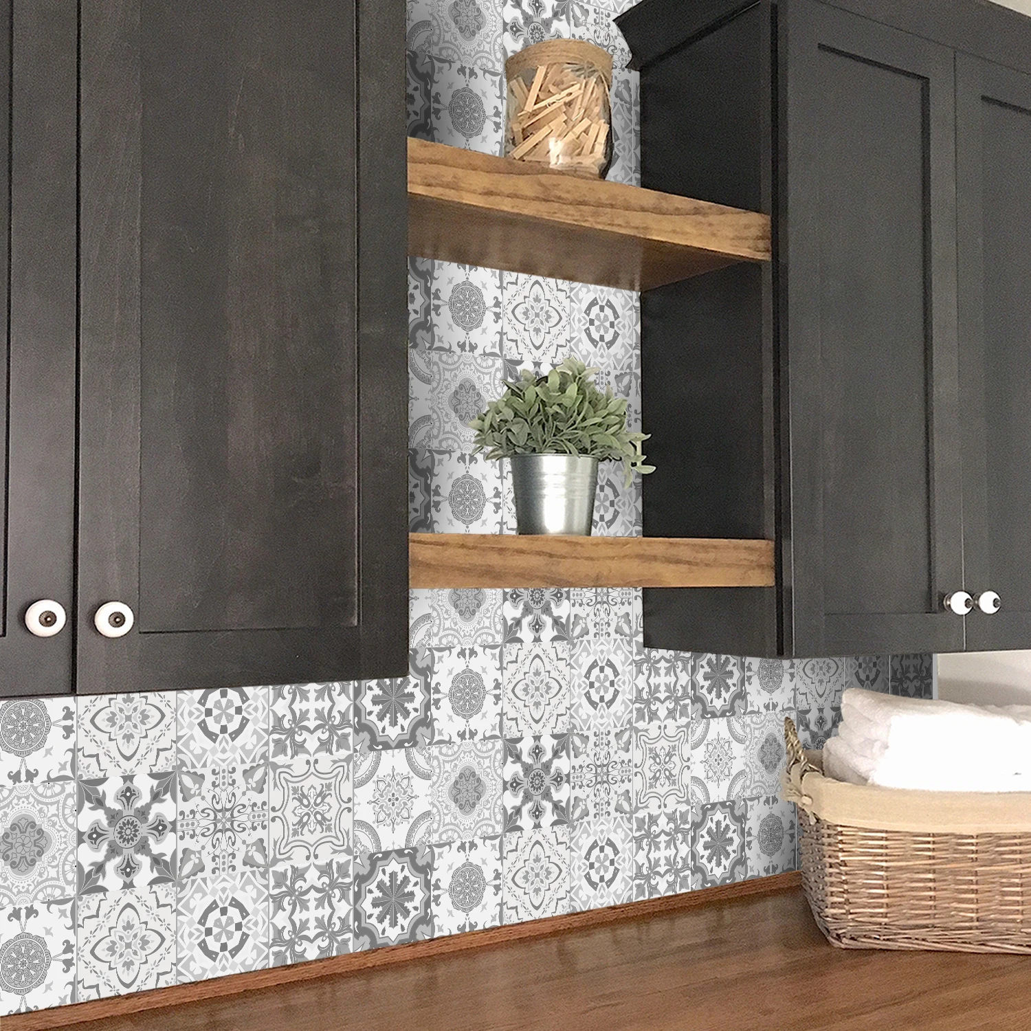 Description Picture 6 of item24PCS Waterproof Wall Stickers Self-Adhesive stair stickers Wallpaper,Peel And Stick Tiles Kitchen Bathroom And Home Decoration