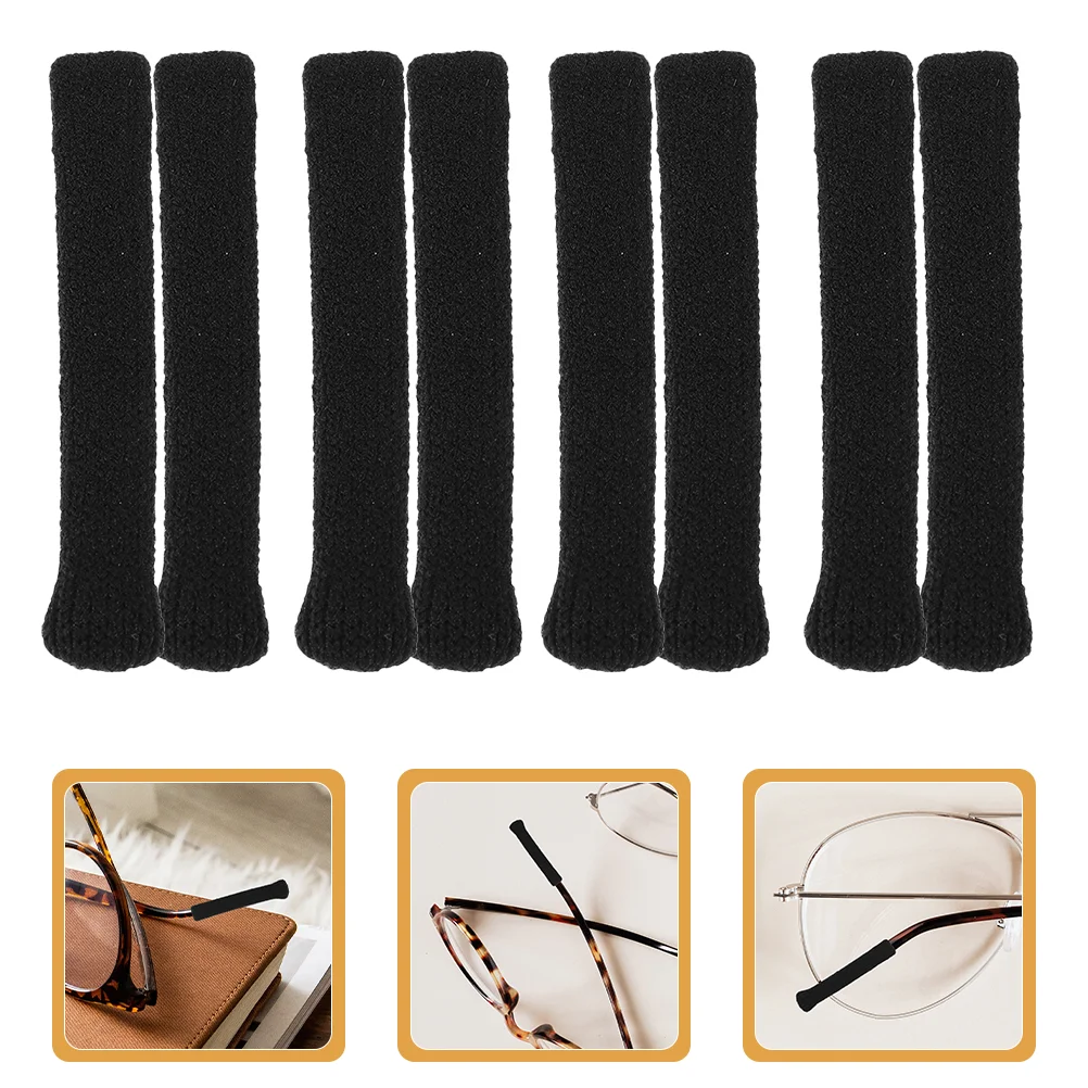 

8 Pcs Accessories for Glasses Anti-slip Cover Eyeglass Ear Grips Cushion Cushions Ears Temple Tips Eyeglasses Anti-wear Covers