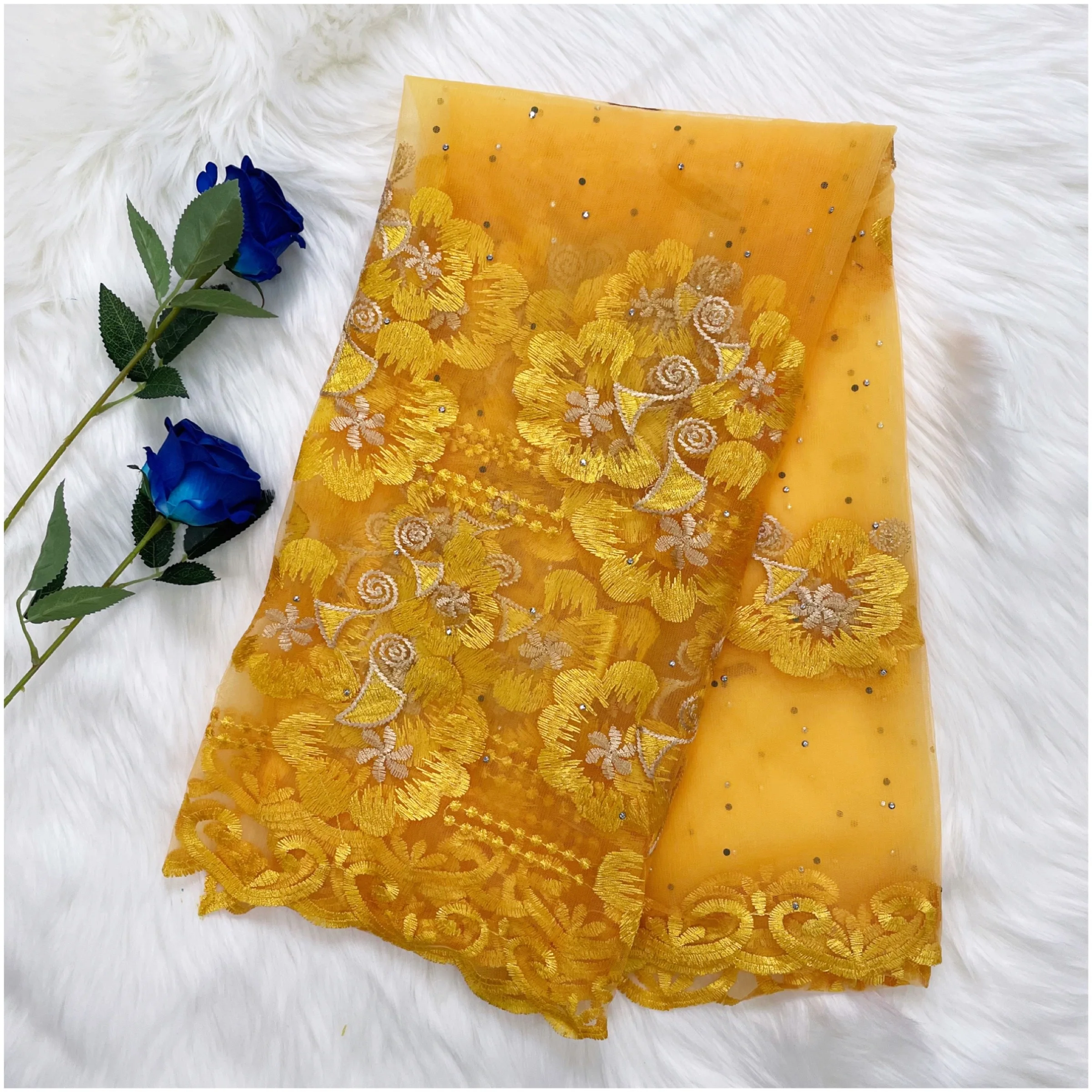 2023New Hijab  For Muslim Women African Net Scarf  Turban Headscarf Long Dubai Embroidery Traditional Shawl Islamic Ramadan elegant plain chiffon islamic scarves big pearl decor women s hijab long shawl beaded muslim headscarf beads long shawl 180x70cm