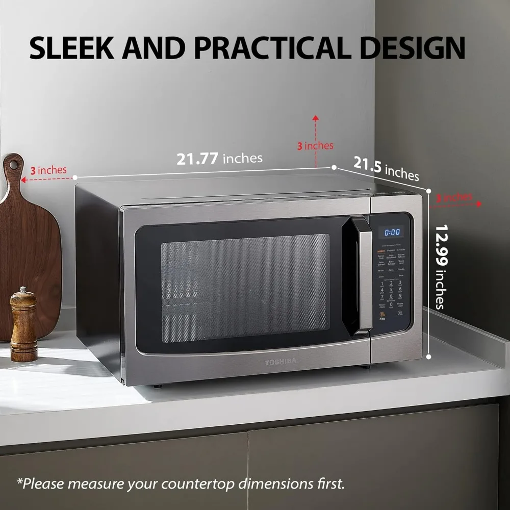 4-in-1 ML-EC42P(BS) Countertop Microwave Oven, Smart Sensor, Convection, Air Fryer Combo, Mute Function, Position Memory