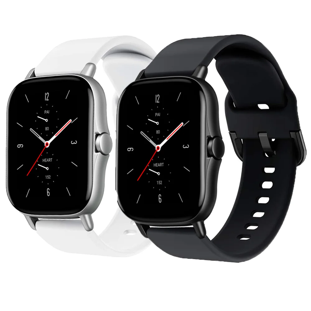 Versatile Silicone Smartwatch Band - 20mm/22mm
