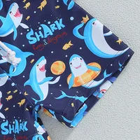 Toddler Boys Swim Trunks Shark Print Elastic Waist Swim Shorts Little Boys Bathing Suit Swimsuit Toddler Boy Swimwear 5