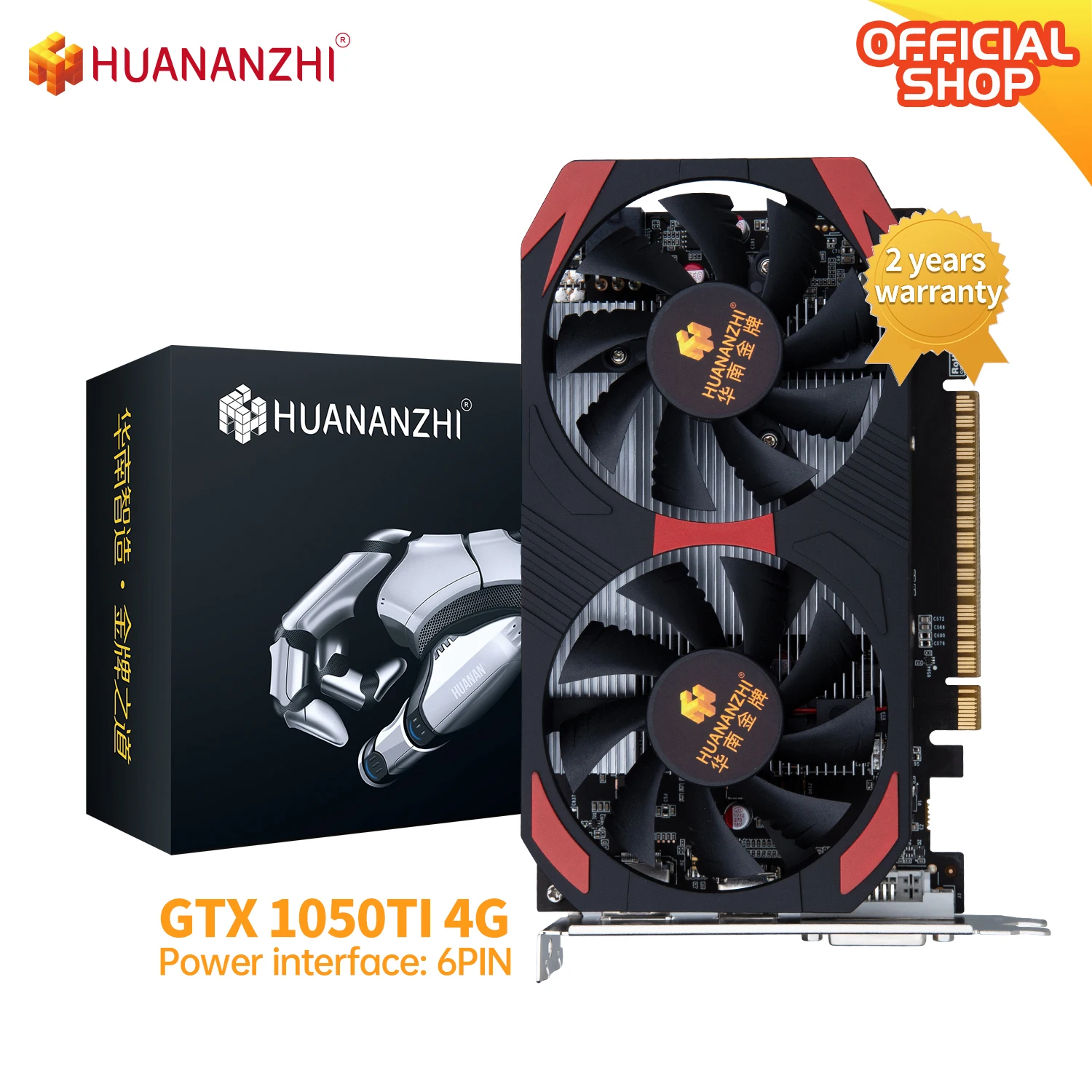 HUANANZHI GTX 1660S 650 760 960 970 1060 2G 4G 6G RTX 2060 Super 6G 8G Graphics Card RX 550 560 4G VGA HDMI-Compatibl Video Card latest graphics card for pc Graphics Cards