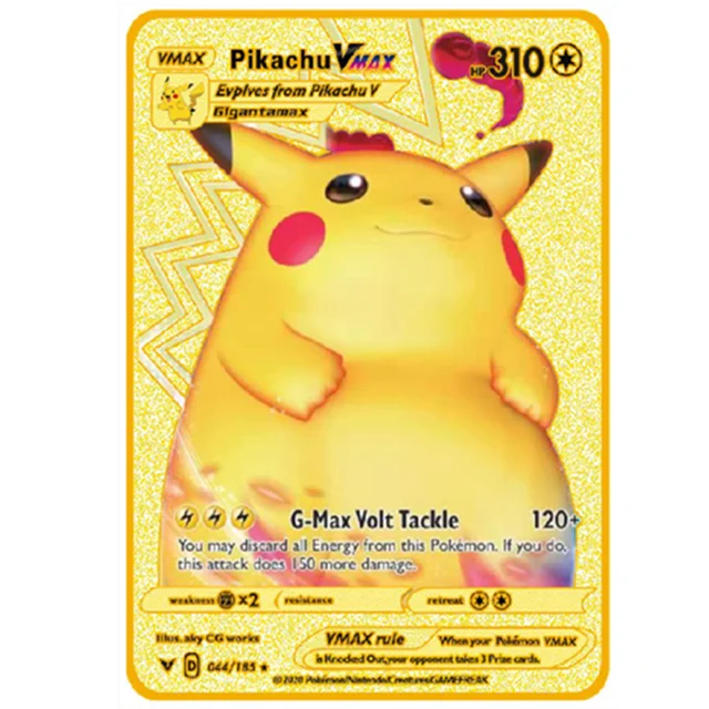 Pikachu V-MAX Pv 310 044/185 - Carte Ultra Rare Full Art - Épée et