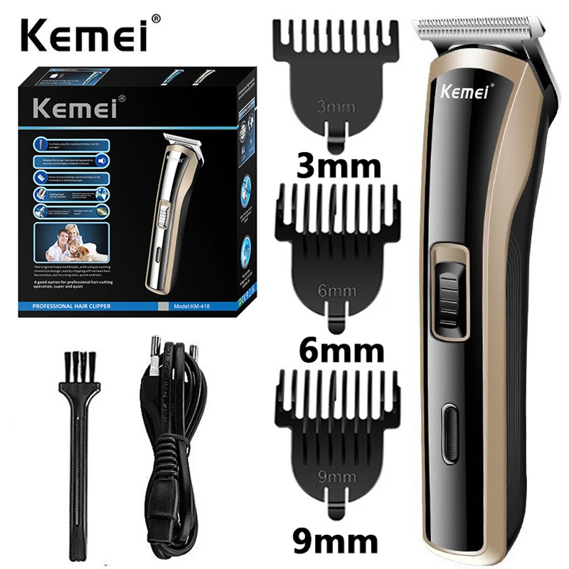 

Kemei Electric Cordless Hair Clipper Rechargeable Baby Hair Clipper Styling Tool Original Men's Grooming Hair Clipper KM-418