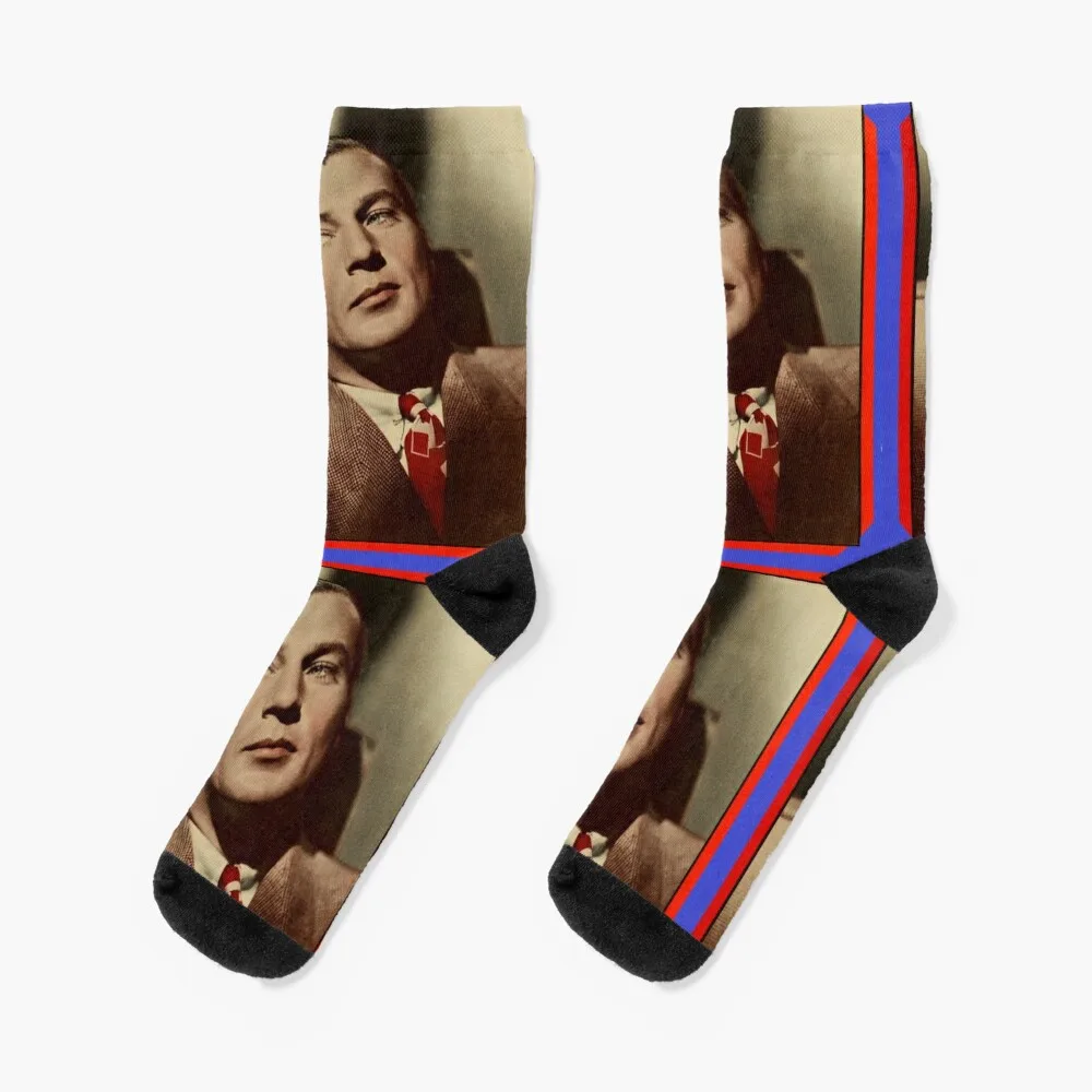 

GARY COOPER Matinee Idol Socks gym new in's happy hockey Socks For Women Men's