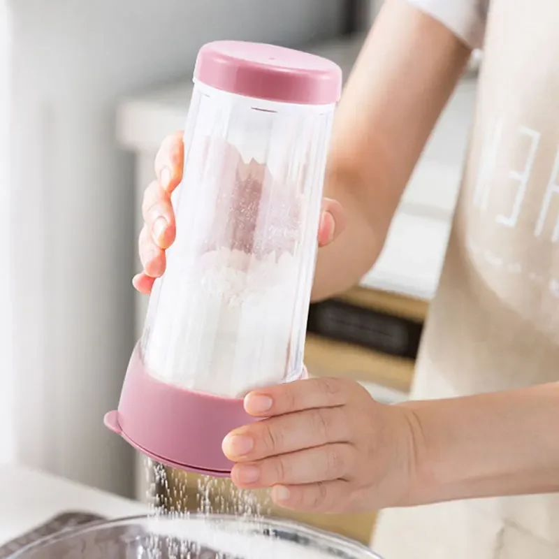 Stainless Steel Flour Sifter Handheld Manual Flour Powder Icing Sugar Sifter Cup Baking Pastry Tool