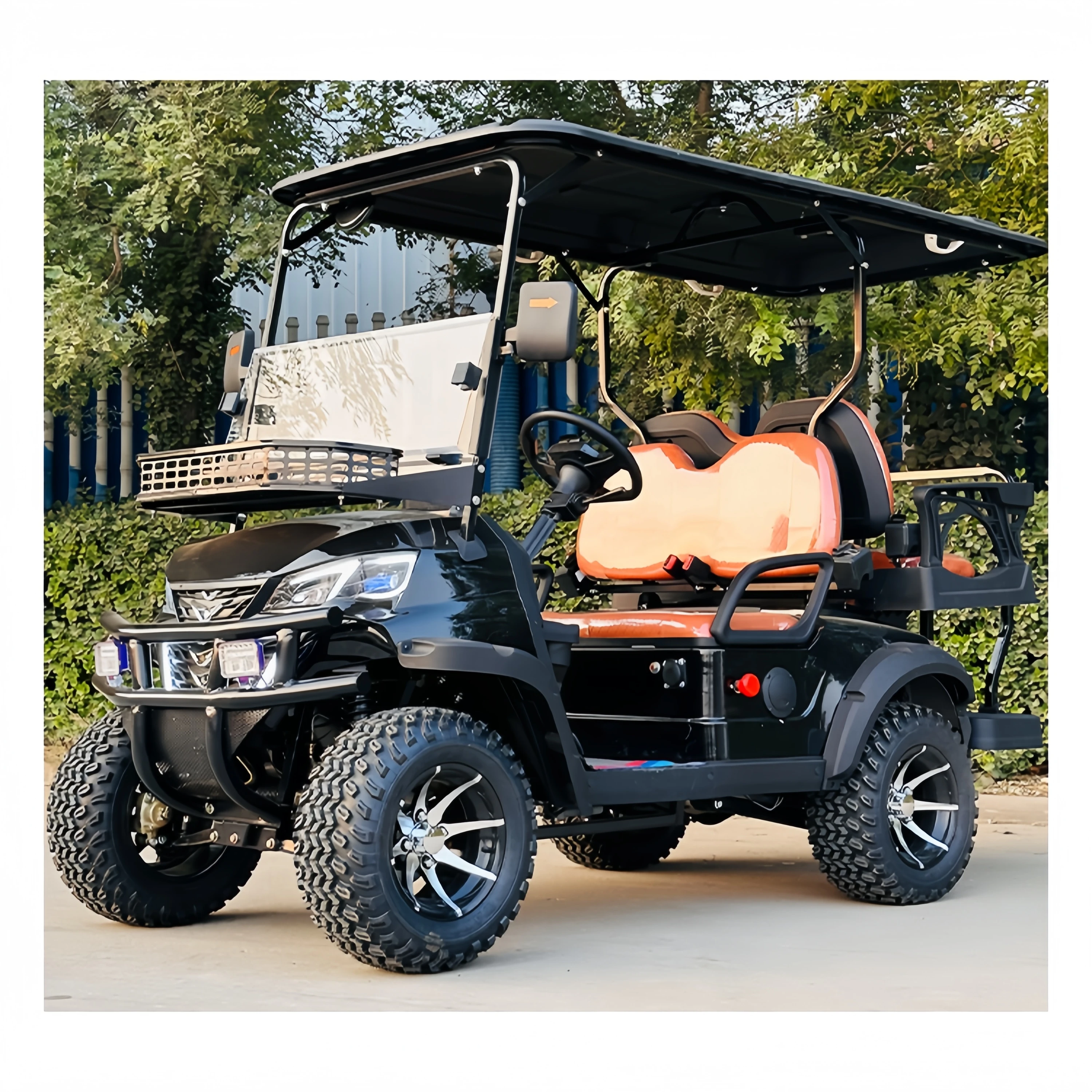 Factory supplier 6-seats electric 72V 5KW engine Golf Car Adult car Electric golf cart