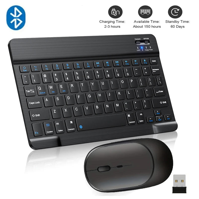 Bluetooth-compatible Wireless Keyboard Mini Keyboard For Laptop Phone Rechargeable Gaming Mouse For Android iOS Windows bluetooth keyboard wireless keyboard mouse set