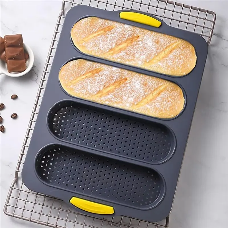 Large Silicone Baking Mold Restaurant Bread Food Mould Grade Baguette Bake Tray Non-stick Oven Tool kitchen Bakeware Accessories 1