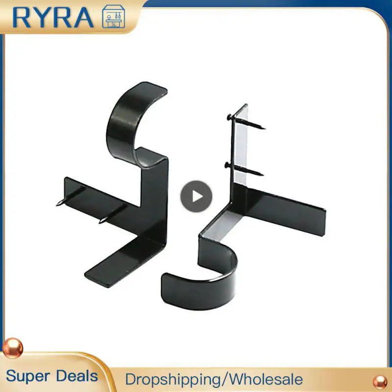 New Curtain Rod Bracket Hang Curtain Rod Holders Tap Right Into Window Frame Double Curtain Rod Bracket Hardware