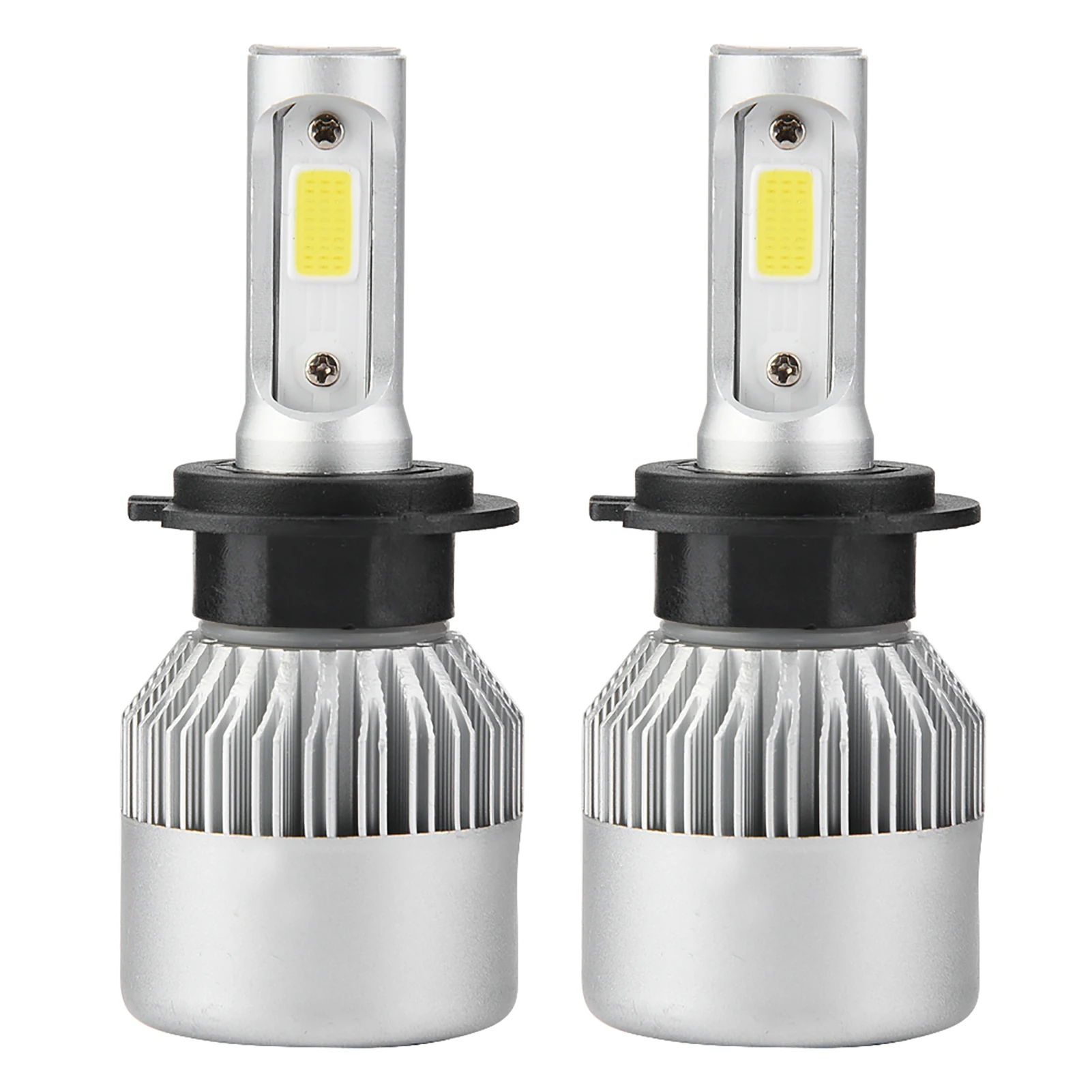 1 쌍의 자동차 H7 LED 헤드라이트 자동 전구 6000K 실버 36W 8000LM 헤드라이트 자동차 헤드라이트 전구 자동차 액세서리
