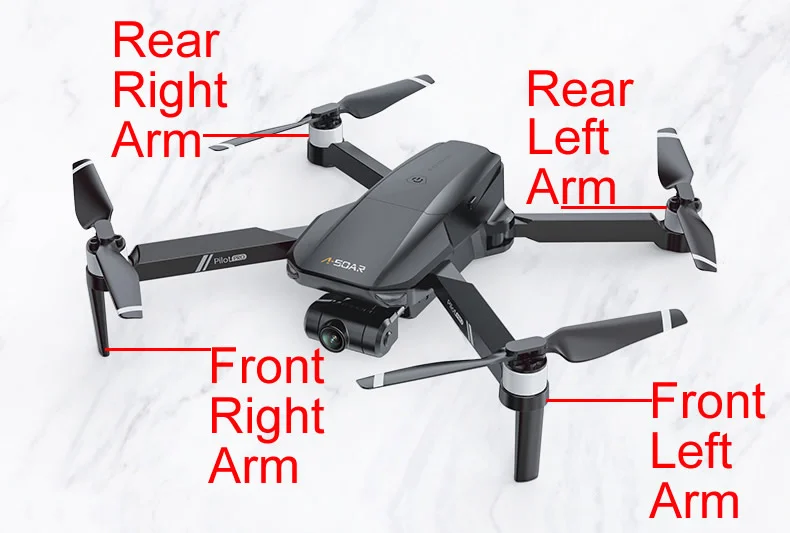 JJRC X19 RC Drone Arm запасные части Передняя и задняя ножки с моторными аксессуарами