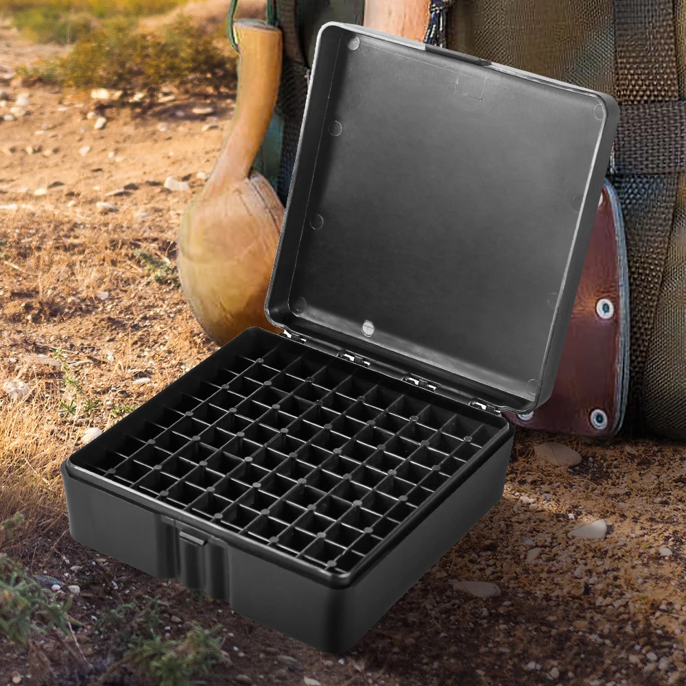 Ammo Storage Box .38super 7.62x39 .223 9mm 100/50 Rounds Bullet Box for Outdoor Hunting Shooting Sports