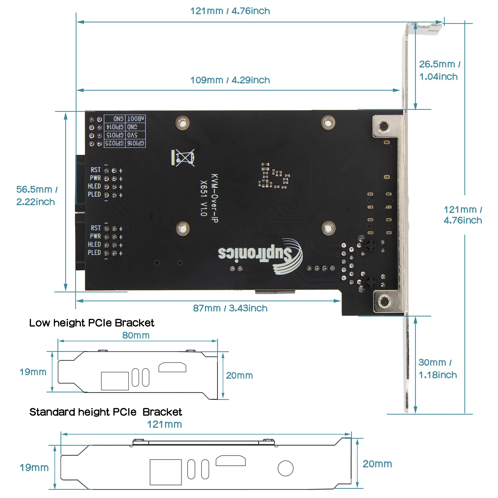 Geekworm X651 V1.0 Raspberry Pi ��ǻ�� ��� 4(CM4) PCIe ������ ���� �ҽ� KVM Over IP ŰƮ