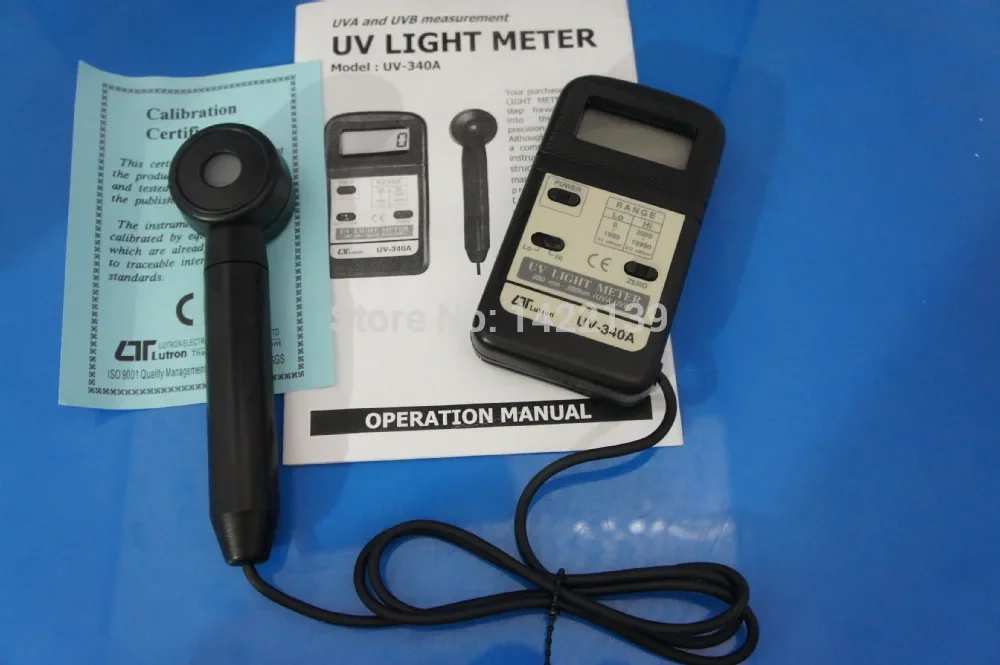 UV-340A Pocket UV Light Meter | UVA & UVB Intensity Tester Portable Ultraviolet Radiometer detail image 2