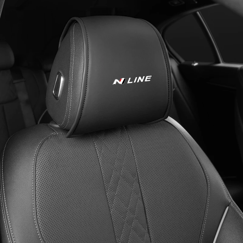 Car Poggiatesta Storage Styling Seat Neck Pillow Cover Protettiva Per Hyundai N Line I30 I20 Ix35 I40 Tucson Getz Sonata Veloster