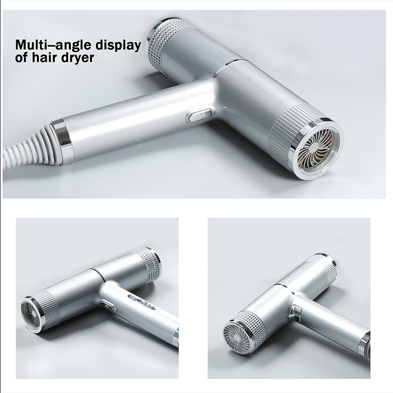 Hair Dryer Professional Leafless Hairdryer Anion Temperature Control Blow Dryer Hot &Cold Wind Hair Styler