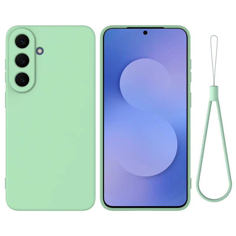 ELVEV Soft Premium Liquid Silicone Case with Flocking Interior and Strap