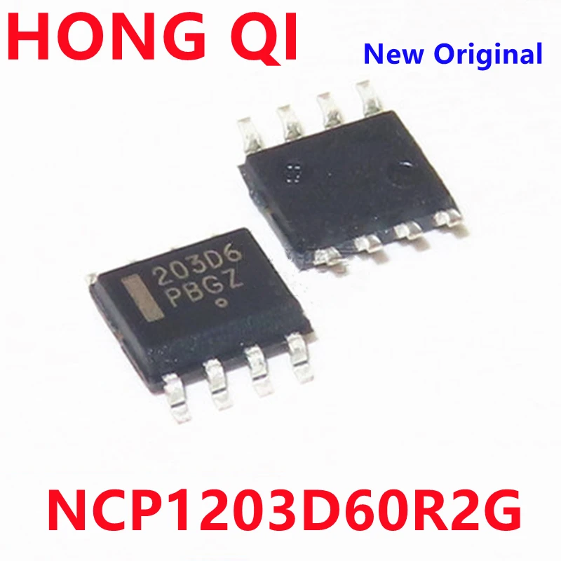 

5PCS New Original NCP1203D60R2G NCP1203D6 NCP1203 203D6 sop-8 Chipset