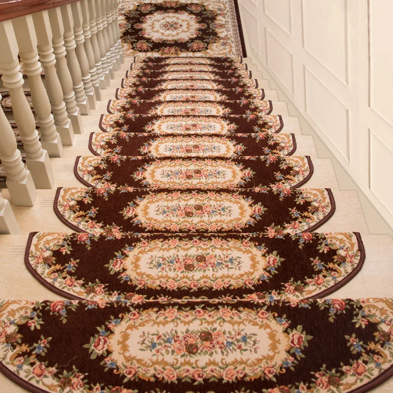 1Pieces/13 Pieces / Sets of Non-slip Stair Treads, Staircases, Rugs, Carpets on Steps, 24X74cm, Suitable for 25cm Wide Stairs 6