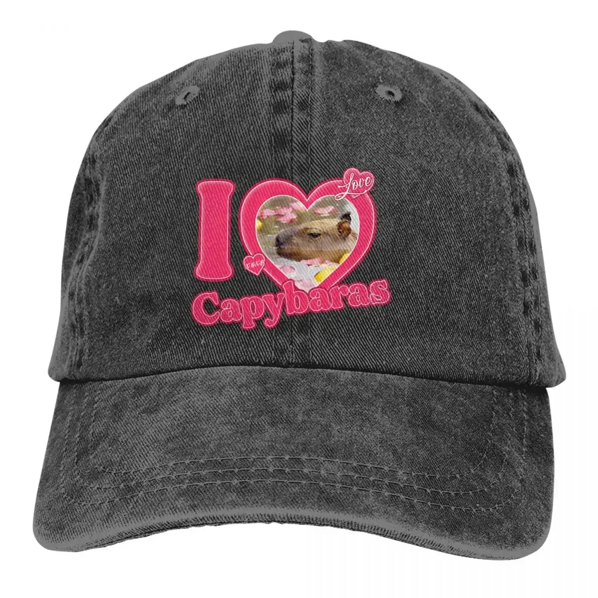 

Summer Cap Sun Visor I Love Capybaras Hip Hop Caps Capybara Animal Cowboy Hat Peaked Hats