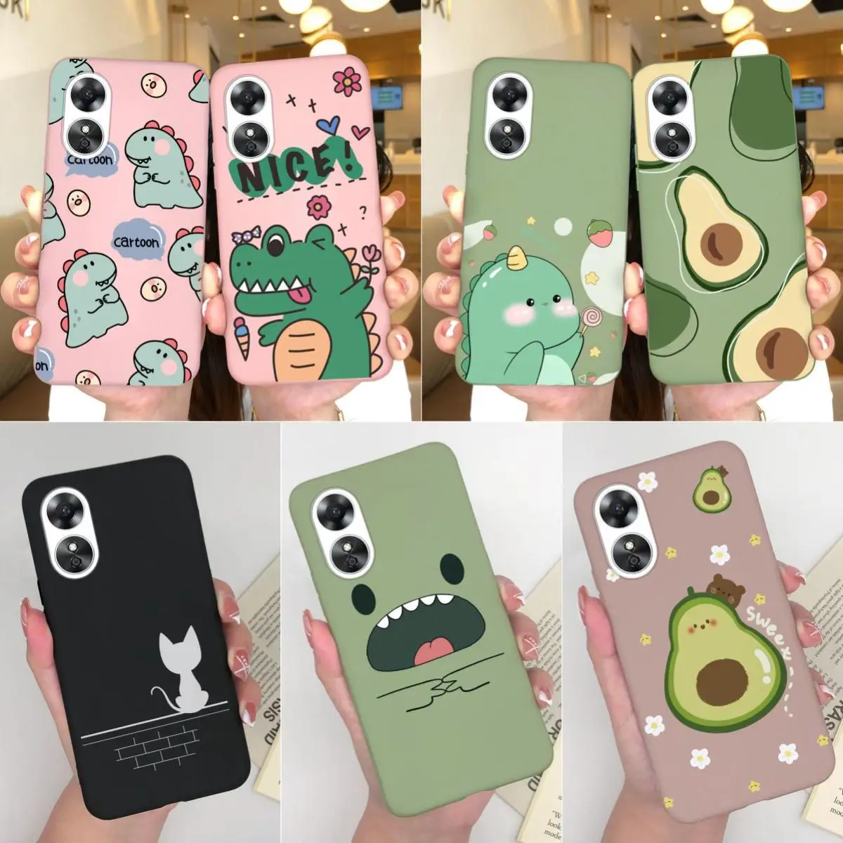 Per Xiaomi 6X A2 Redmi A2 Lite Custodie Simpatici Animali Custodia Protettiva Anti-Caduta In Silicone Per Xiaomi 6X A2 Redmi A2Lite Matte Funda