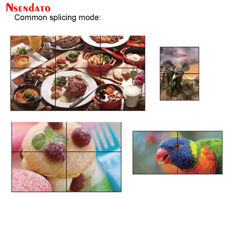 4K 2X3 HDMI Video Wall Controller 2x2 HDMI TV Splicing Box Processor 1x4 4x1 6 Screen Splicer With RS232 HDMI Audio Extraction