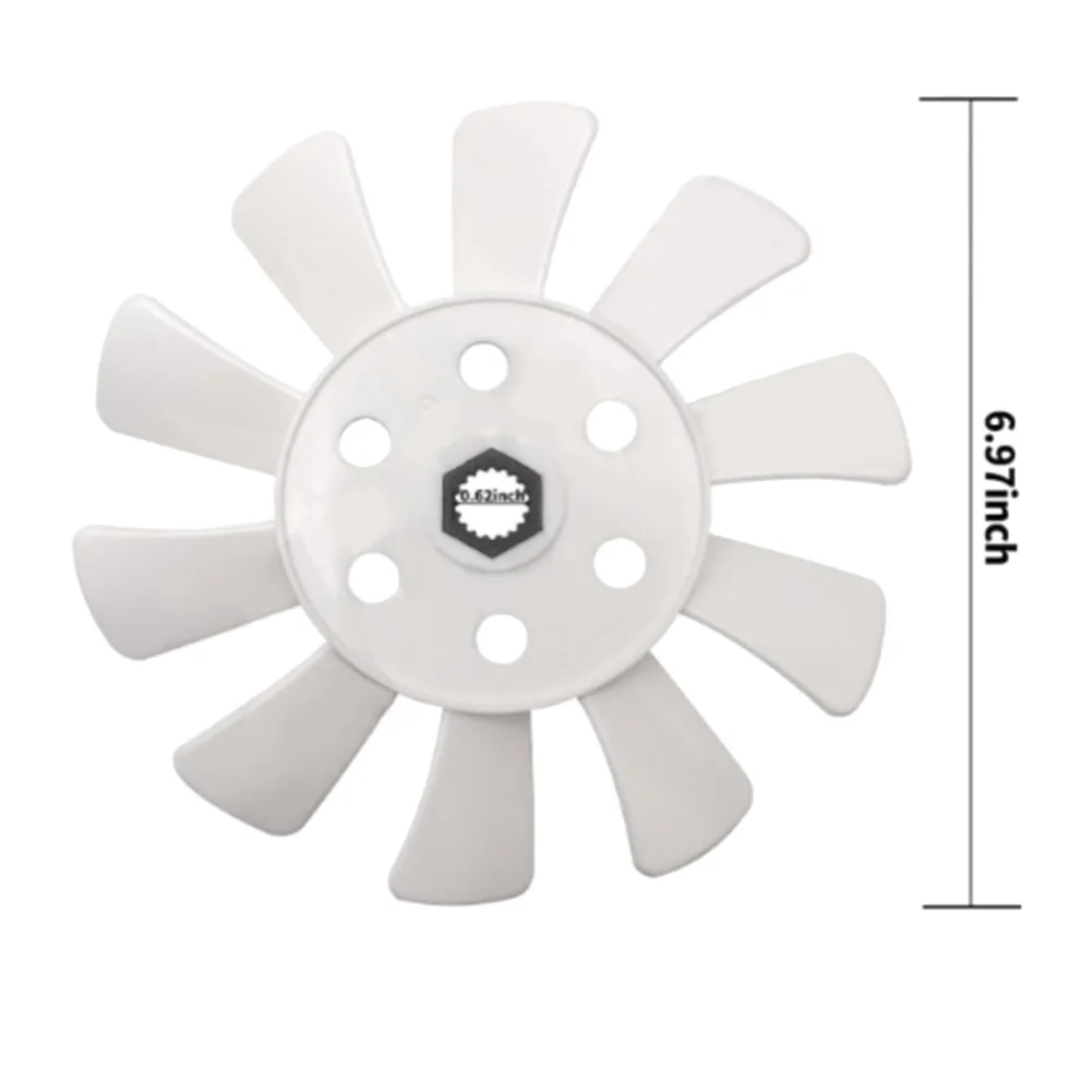 10-Blade For Hydro Drive Fan M809036 AM882303 Replacement Fits L105 L107 L108 L110 LT150 LT160 Lawn Tractors