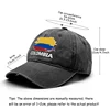 Colombia Flag Baseball Cap Women Outdoor Casual Solid Color Baseball Cap Men Cotton Adjustable Strap Bucket Hat Men 6