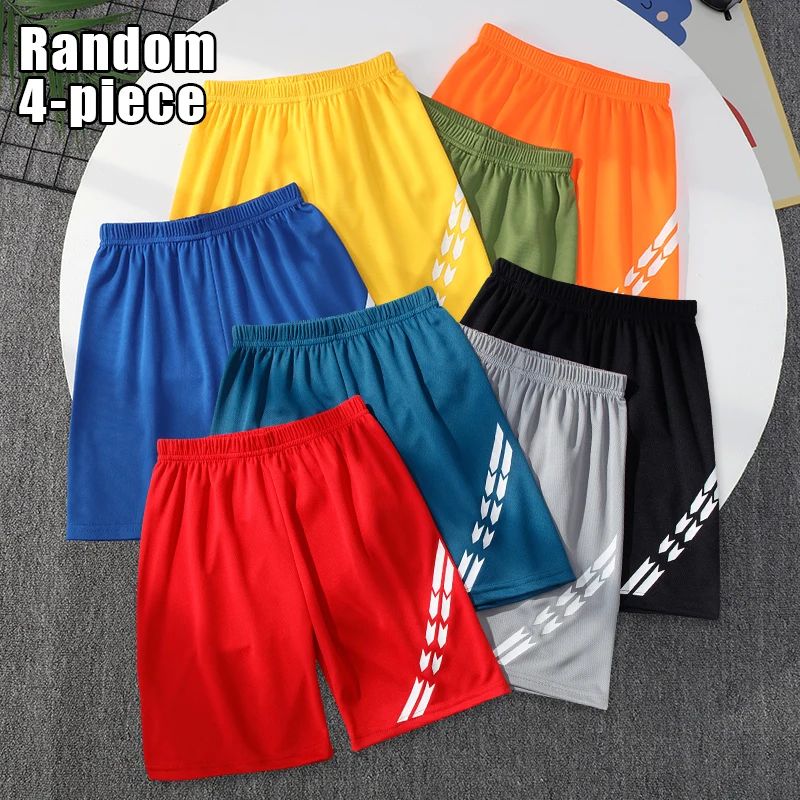 1/4 Piece Children's Fashion Printing Quick-drying Breathable Shorts Boy Running Basketball Football Joker 5 Pants Student Beach — view 5