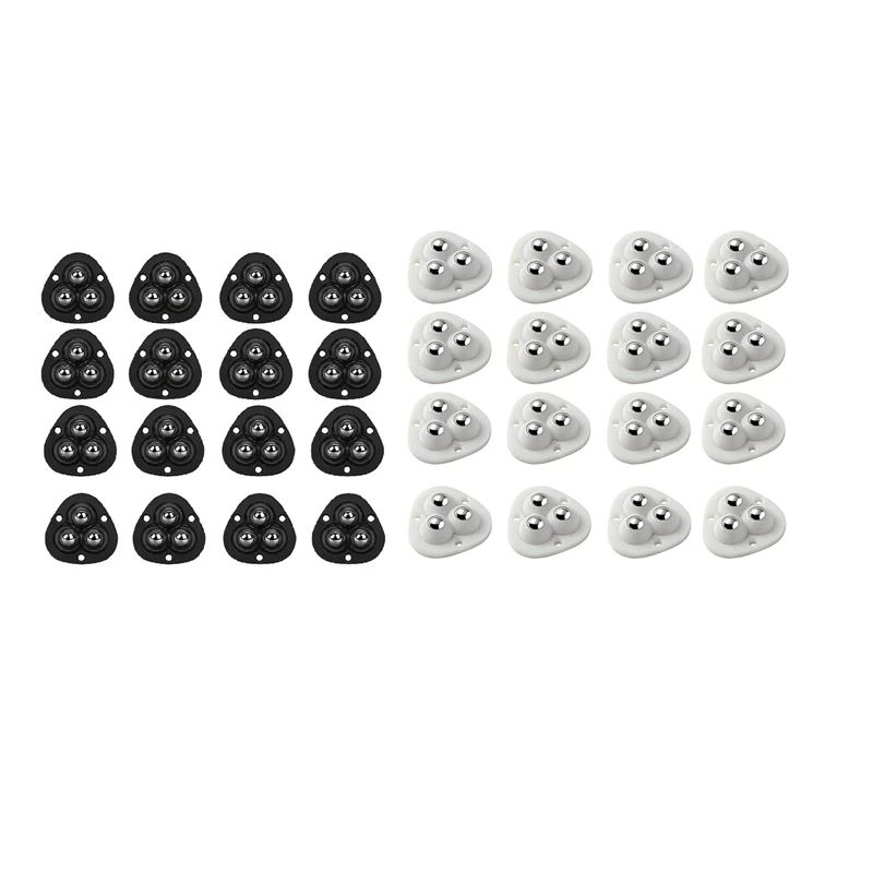

Self Adhesive Mini Caster Wheels Paste Universal Wheel 360° Rotation Sticky Swivel Pulley For Bins Wheels 16 PCS