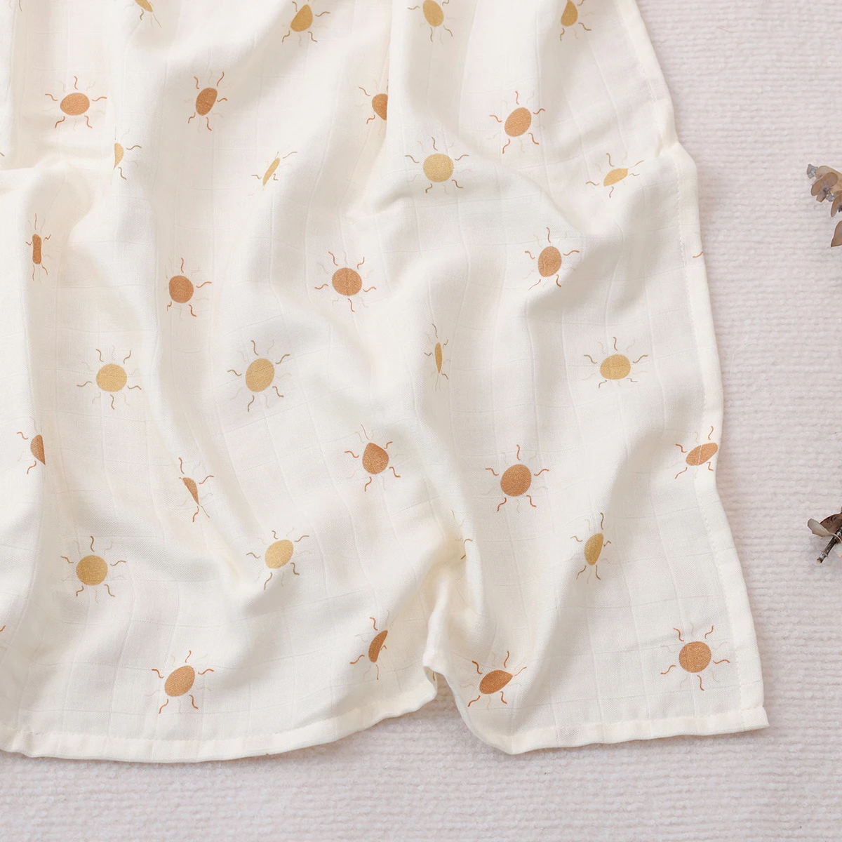 HappyFlute New 1PCS Cute Style 120*110CM Super Skin-friendly&Soft Muslin Cotton Fiber Swaddle Newborn Blanket Baby Infant Wrap 5