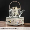 CX enclosed stove to make tea, electric ceramic stove, cooker, glass kettle, tea set 4