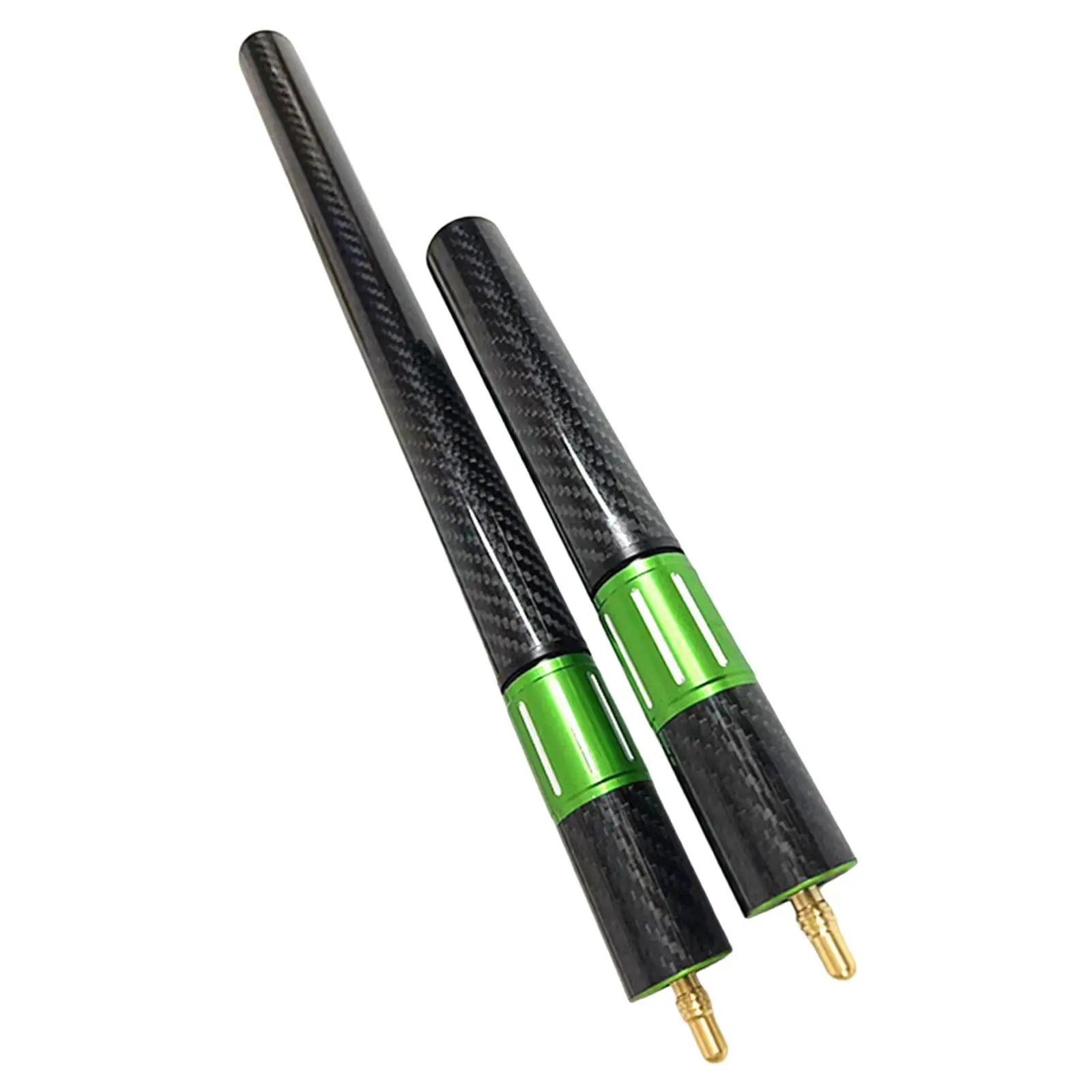 2x Telescopic Pool Cue Extender Billiards Cue Extension Tools Durable Snookers Cue Extension for Men Women Training Accessory