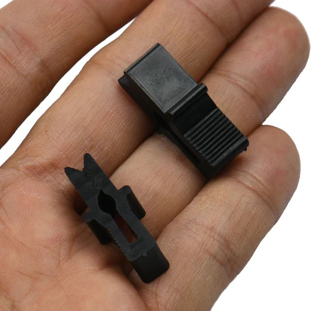 50 Dcs Fekete Film Rögzítése A Klip Műanyag Ellenálló Napfényhez És Az Eső Üvegházhatású Bilincs 26 X10,5 Mm Csúszó Rögzítéséhez - Image 5