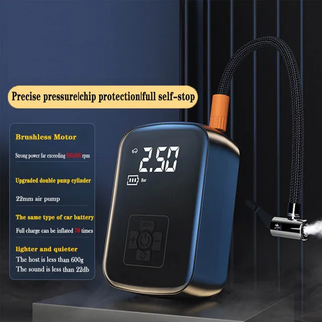 Car Tire Inflator Mini Air Compressor 12V 150PSI Portable Electric Air Pump  For Motorcycle Bicycle Tire Air Filling Pump ﻿ 4