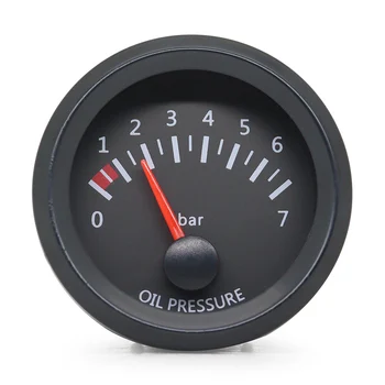 52MM Gauge 12V Water Temp Oil Temp Gauge Oil Press Fuel Volts Gauge Air Fuel Ratio Boost Exhaust Temp Meter Black Face Gauge - Image 3