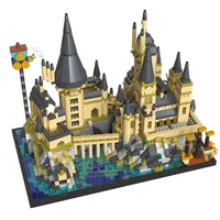 New Stone Magic Castle Creative Harrys School Set City DIY Model Building Blocks Bricks Toys For Children Adult Gift 1