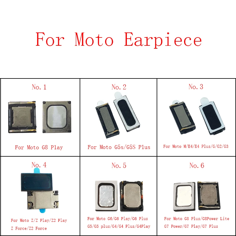 10Pcs Auricolare Integrato Auricolare Altoparlante Superiore Per Moto G8 Plus/G7 Play/G7 Power/G6/G5/G5S/G4/E4/G3/G2/G/Z Play/Z2/Z2 Forza