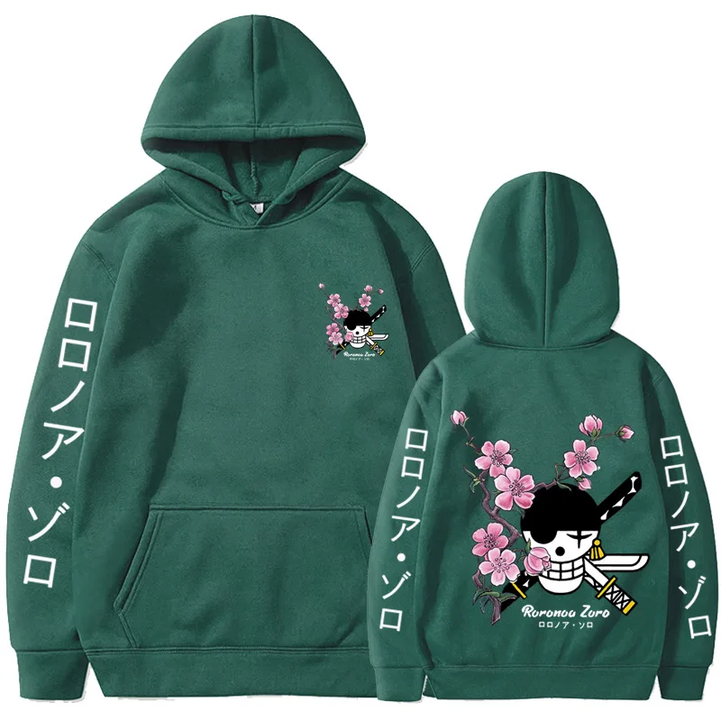 thumbnail image 1 of Sudadera con capucha de moda para hombre, ropa informal con capucha de color sólido, de MONKEY D LUFFY, jersey de una pieza con dibujos animados para hombre, 1 of 6