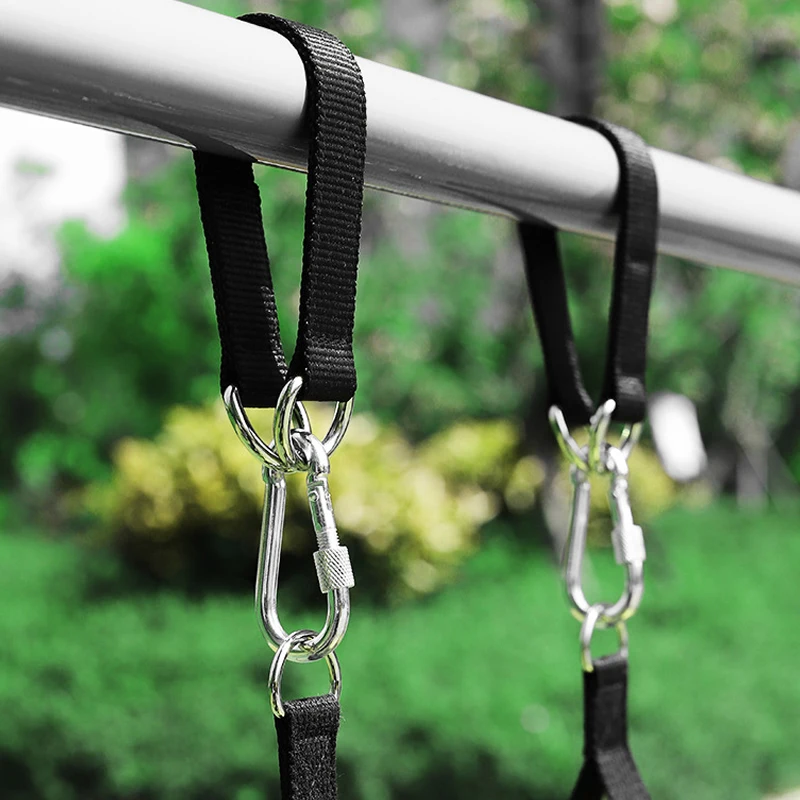 Description Picture 3 of itemTree Swing Straps 200kg Heavy Duty Hook Ring Hanging Belt Connecting Belt for Hammock Punching Bag Swing Horizontal Bar