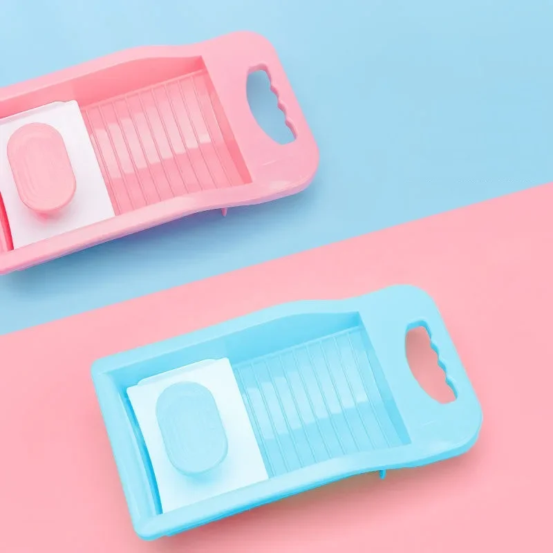 Underwear Washboard Portable Hand Wash Laundry Board Convenient Plastic Mini Sock Underweare Washboard Baby Clothes Clean Tool