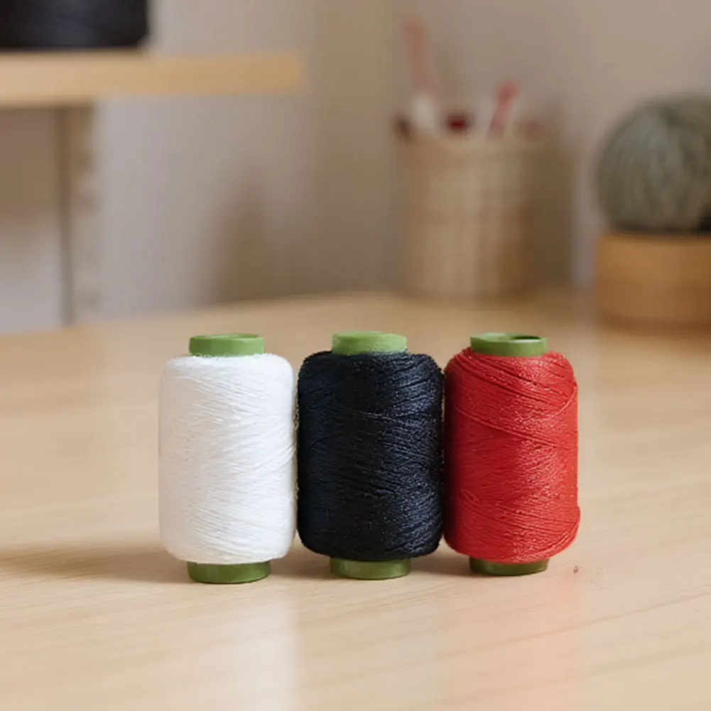 Large Eye Sew Needle Set with Thread Big Nose Steel Needle Kit Reusable DIY Basic Sewing Set for Craft & Sewing Production