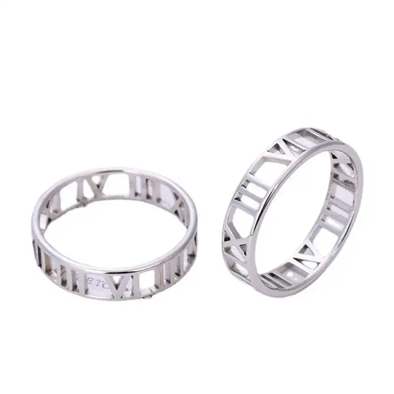 Roman Numerals Openwork design Team Ring Kpop HOSHI WONWOO