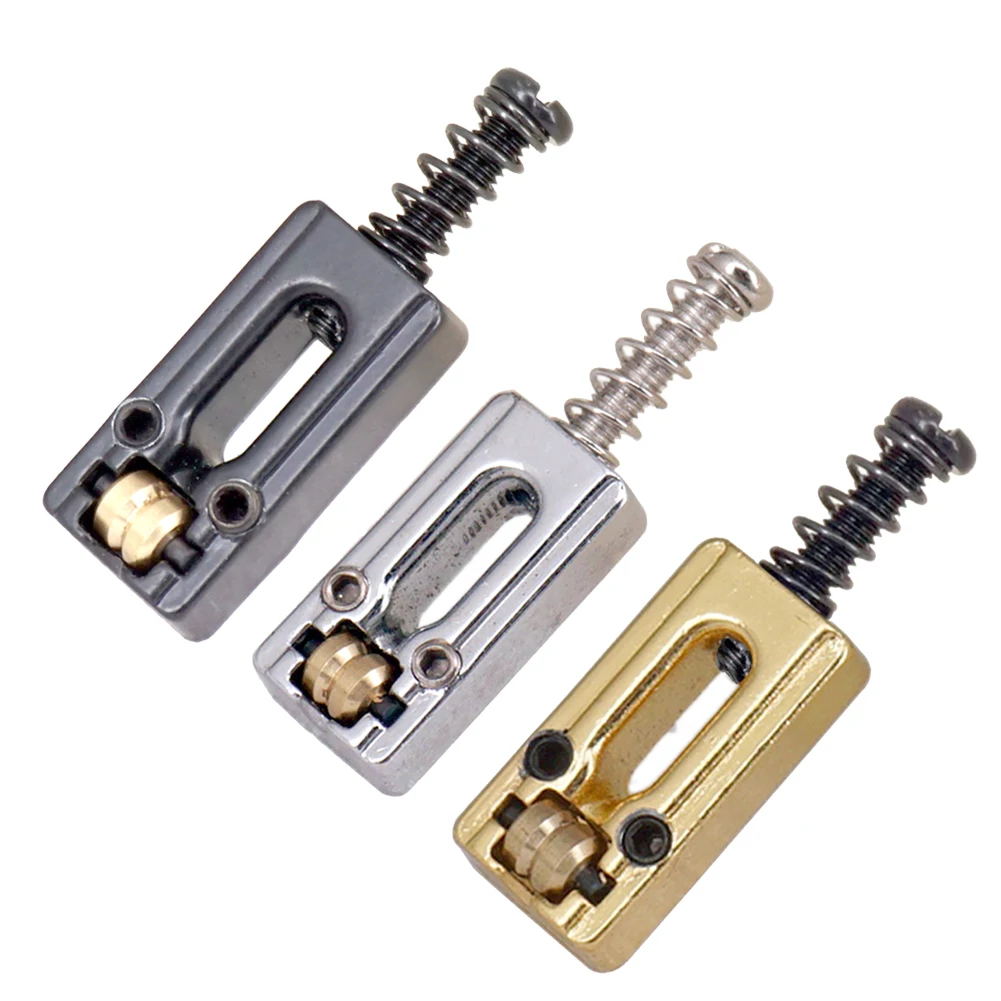 

6 Pcs Roller Bridge Tremolo Saddles Zinc Alloy Bridge Saddles For ST TL Electric Guitar Parts Accessories Chrome Color