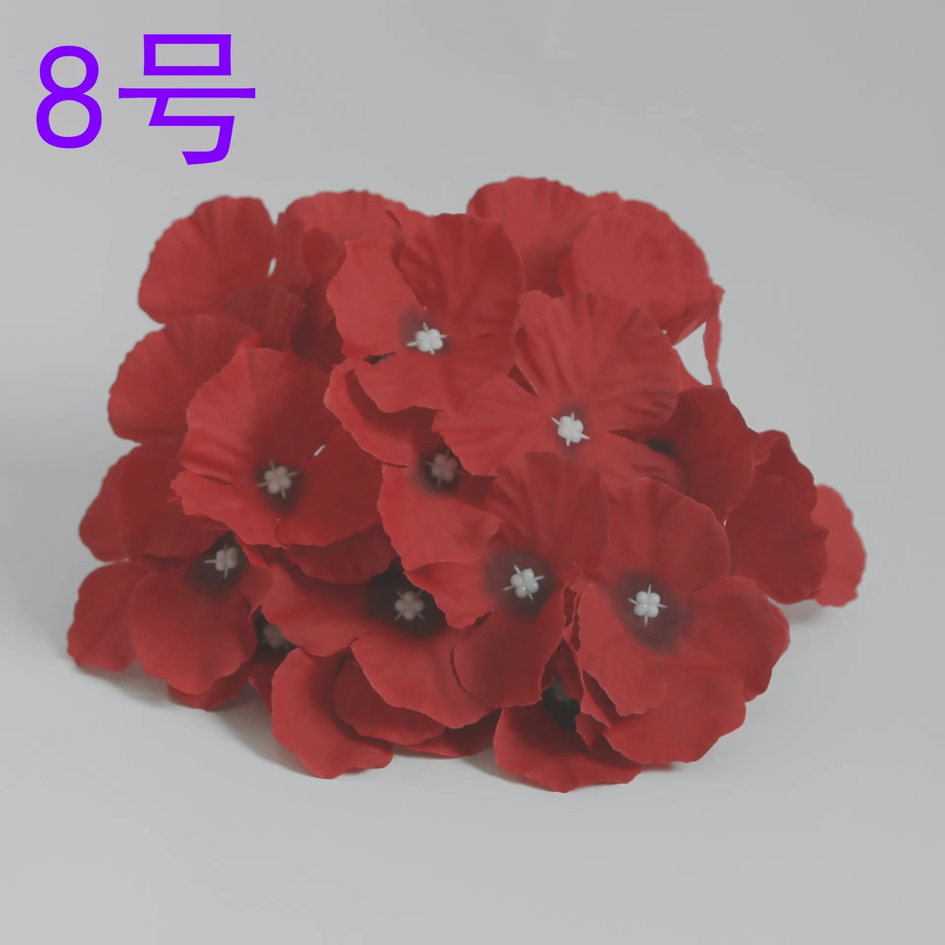 

30pcs artificial hydrangea silk flower head 27 petals wedding home party celebration New Imitation Woolen Wedding Decoration