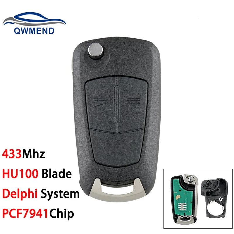 

Пульт дистанционного управления для Opel Key Delphi System для Opel/Vauxhall Opel Corsa D 2007-2012, Meriva B 2010-2013 HU100