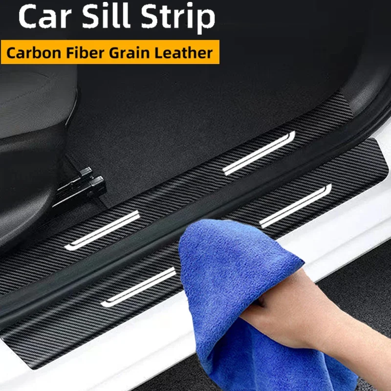 Накладка на порог автомобильной двери для Toyota RAV4, защитная наклейка с логотипом 20, 30, 40, 50, XA20, XA30, XA40, XA50